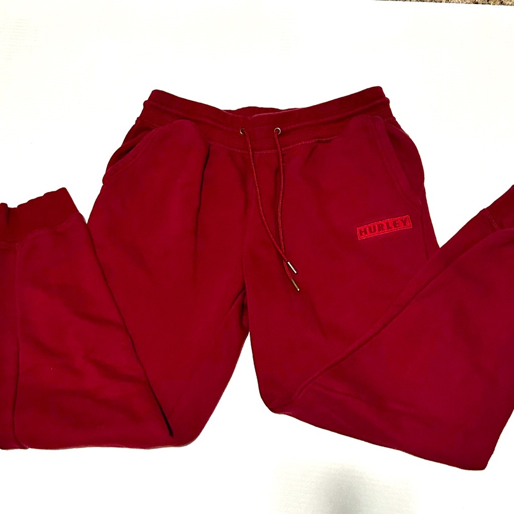 Hurley medium joggers maroon